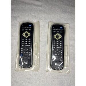 Zenith StarSight TV Remote Control Lot of 2 MBR3459 124-205-07 OEM Vintage Black
